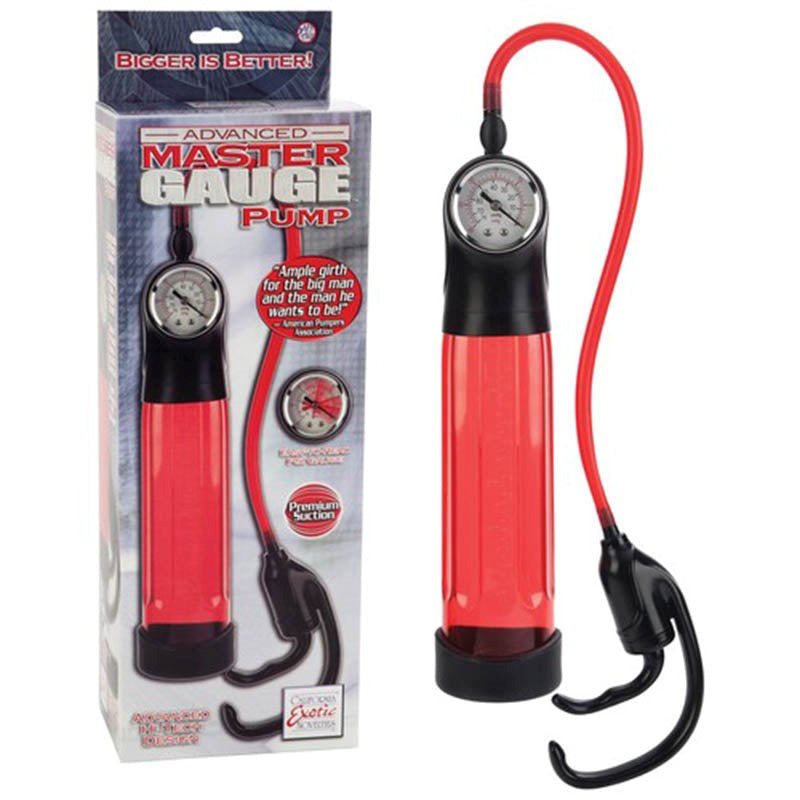 California Exotics Advanced Master Gauge Penis Enlargement Pump with Pressure Gauge - - Rabbit Vibrators