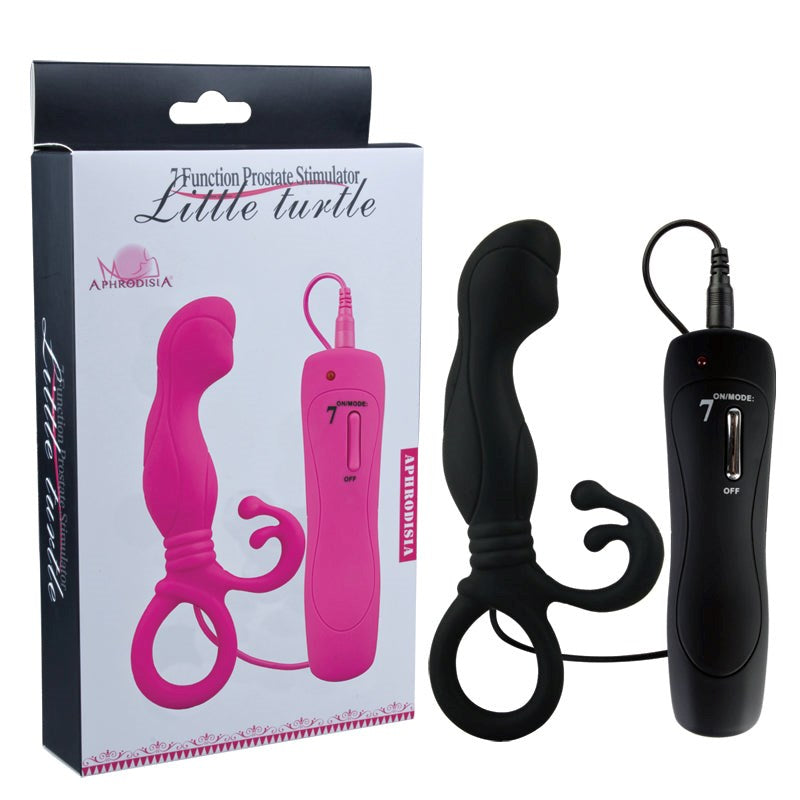 Aphrodisia Little Turtle Prostate Stimulator Vibrating with 7 Vibration Modes - - Anal Vibrators