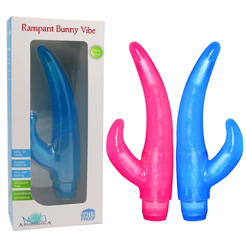 Aphrodisia Rampant Bunny Vibrator Dual Stimulation G Spot Clitoris - - Novelty Vibrators