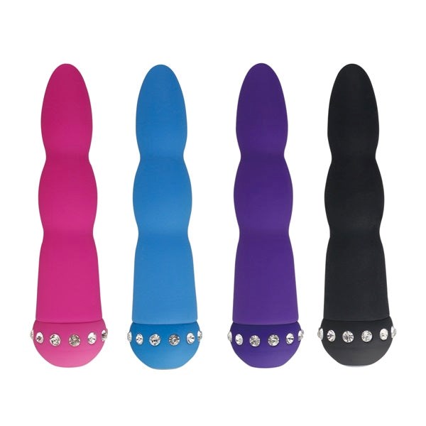 Aphrodisia Sparkle Succubi Wavy Wand Textured Clitoral Vibrator - - Mini & Slim Vibrators