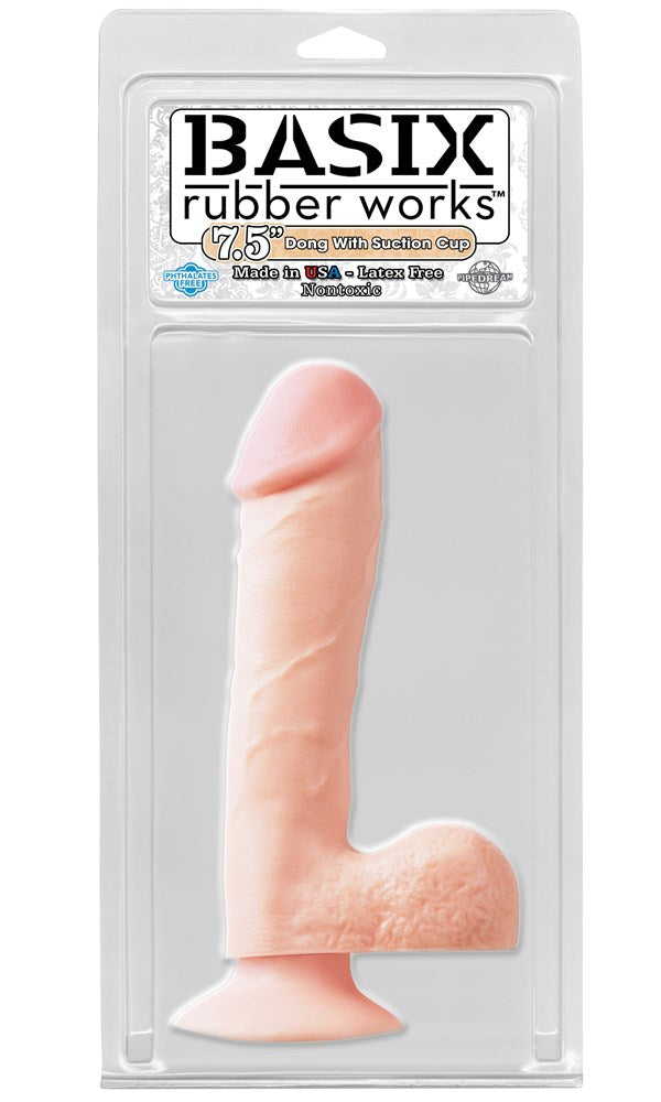 Pipedream Products Basix 7.5 Inch Realistic Dong with Suction Cup - - Realistic Dildos