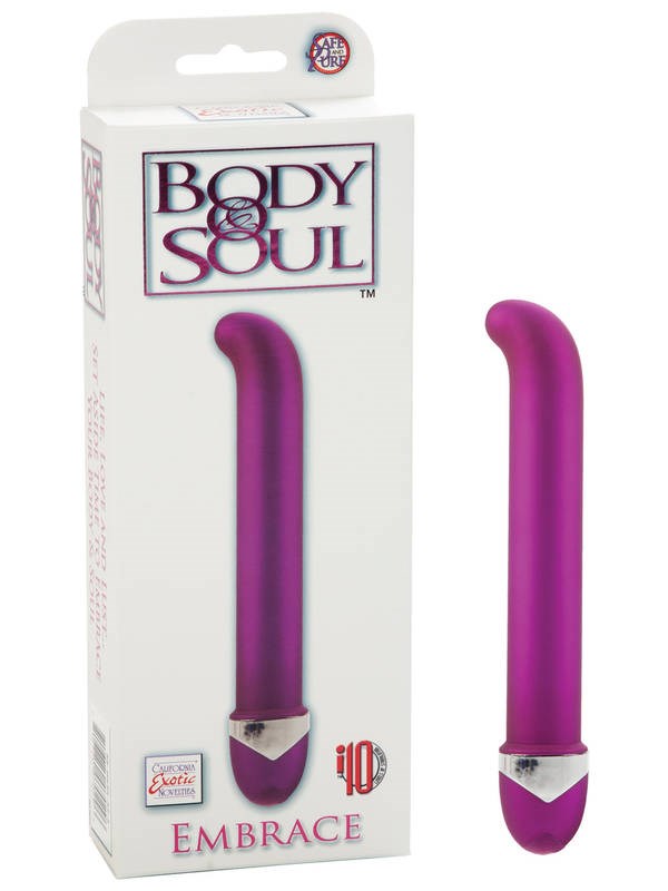 California Exotics Body & Soul Embrace G Spot Vibrator with 10 Functions - - Clit Ticklers and Pulsators