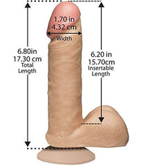 Doc Johnson The Realistic Cock with Balls 6 inch - - Rabbit Vibrators