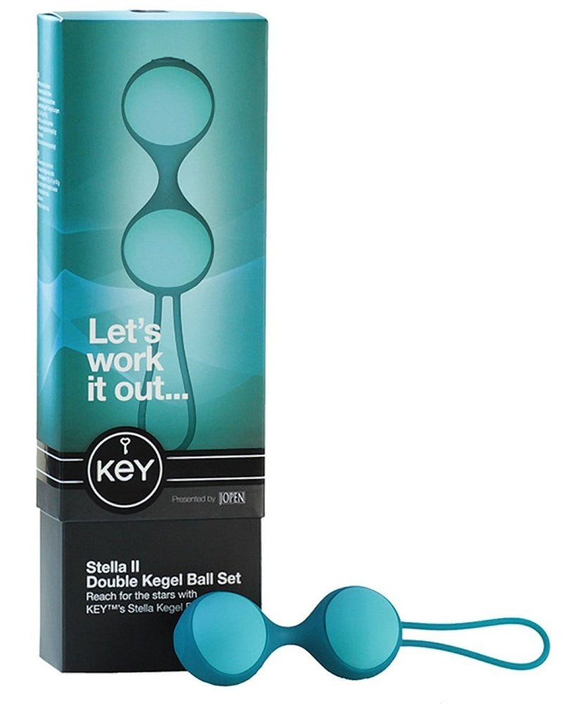 California Exotics Key Stella II Double Kegal Ball Set for Pelvic Floor - - Love Eggs and Kegel Exercisers