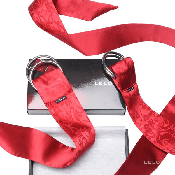 Lelo Boa Luxury Pleasure Ties with Silk and Pearls - - Cuffs and Restraints