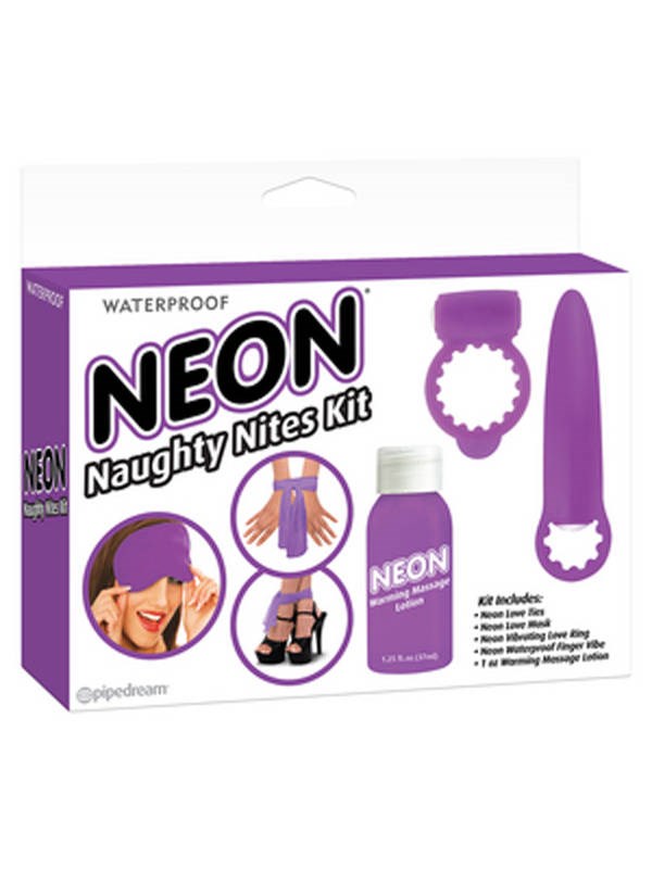 Pipedream Products Neon Naughty Nites Adult Toys Kit Complete Set - - Rabbit Vibrators