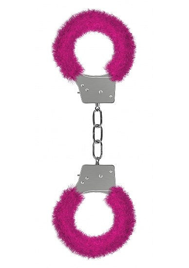Shots Toys Ouch Beginners Furry Handcuffs with Quick Release Safety - - Steel Sex Toys