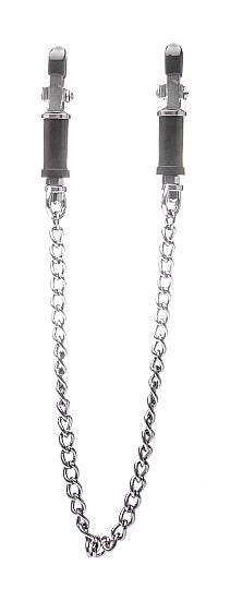 Shots Toys Ouch Vice Adjustable Nipple Clamps Chrome BDSM Accessory - - Masks And Blindfolds