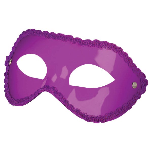 Shots Toys OUCH! Mask for Party Premium Wet Look Vinyl Masquerade Mask - - Fancy Dress Ups
