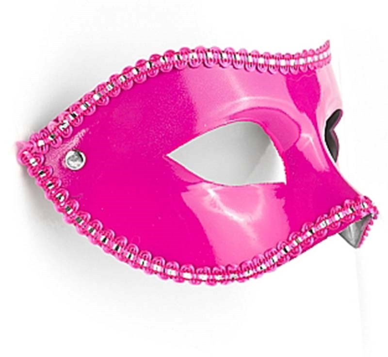 Shots Toys OUCH! Mask for Party Premium Wet Look Vinyl Masquerade Mask - - Fancy Dress Ups
