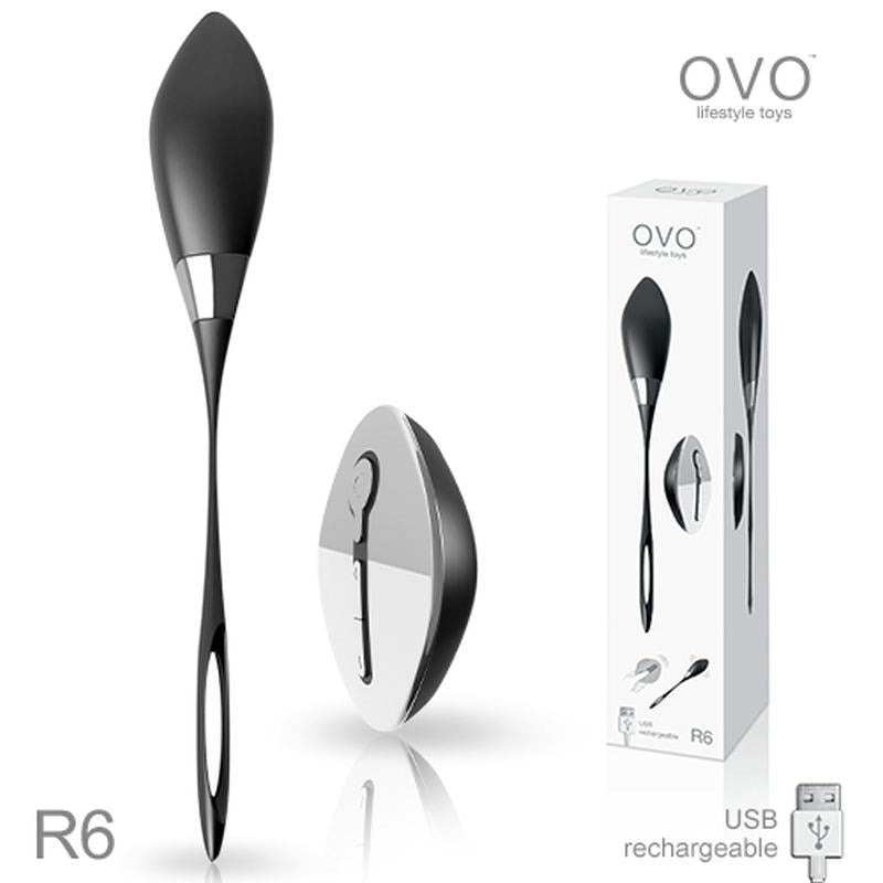 Xgen Products OVO R6 Remote Control Kegel Balls with 10 Vibration Modes - - Mini & Slim Vibrators