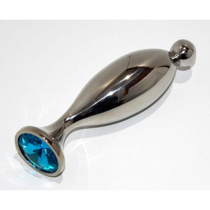 Hells Couture Seal & Ball Steel Sex Probe Large Medical Grade Steel - - Steel Sex Toys