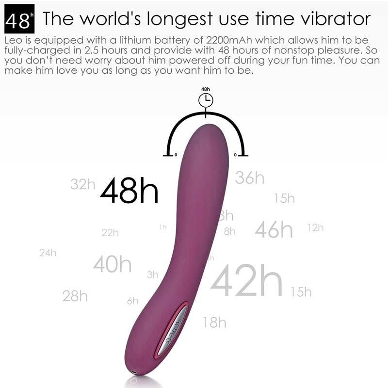Svakom Leo Multi Functions Waterproof G Spot Vibrator with Intelligent Mode - - Rabbit Vibrators