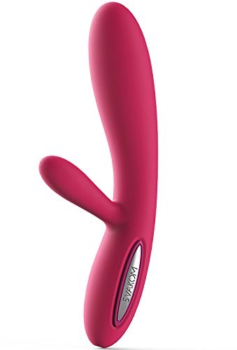 Svakom Lester Multi Functions Silicone Rabbit Vibrator with Dual Motors - - G-Spot Vibrators