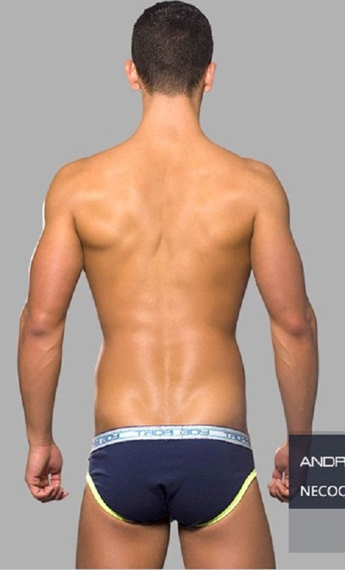 Andrew Christian Trophy Boy Brief Navy Blue Anatomically Correct Support - - Mens Briefs And Boxers