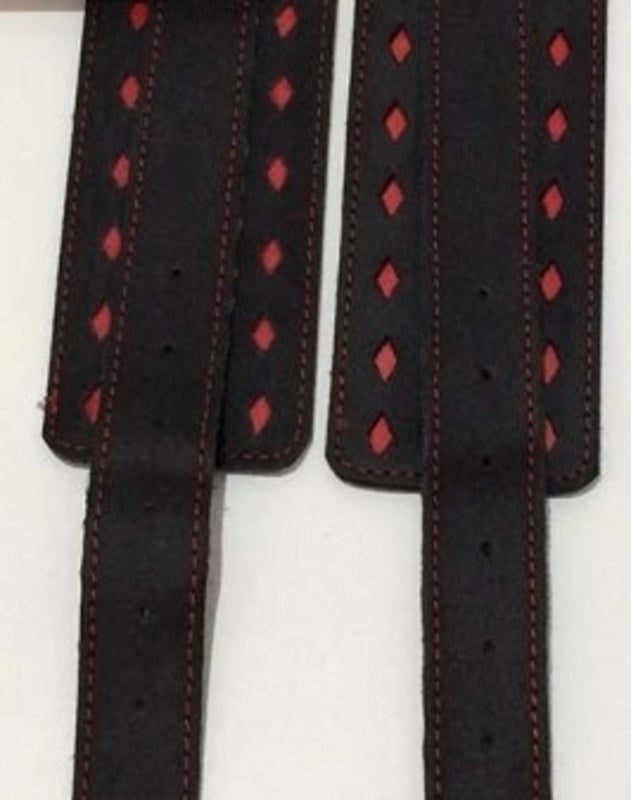 BDSM Clubs Leather Wrist & Ankle Cuffs - - Cuffs and Restraints