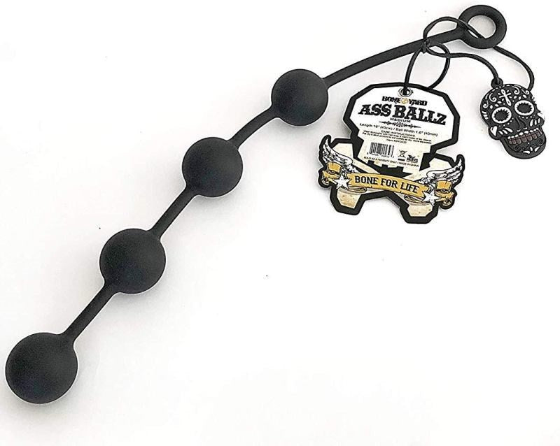 C1R Releasing Boneyard Ass Ballz Silicone Anal Beads Premium Design - - Anal Beads and Balls