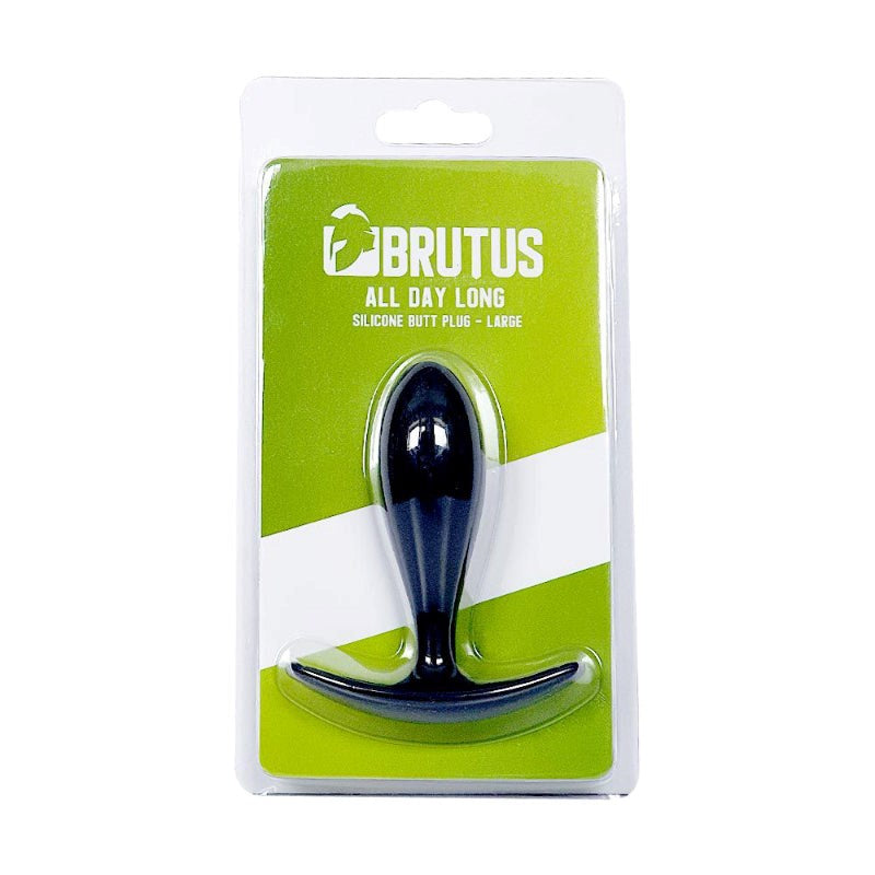 Brutus Premium Silicone Butt Plug All Day Comfort Extended Wear Anal Play - - Butt Plugs
