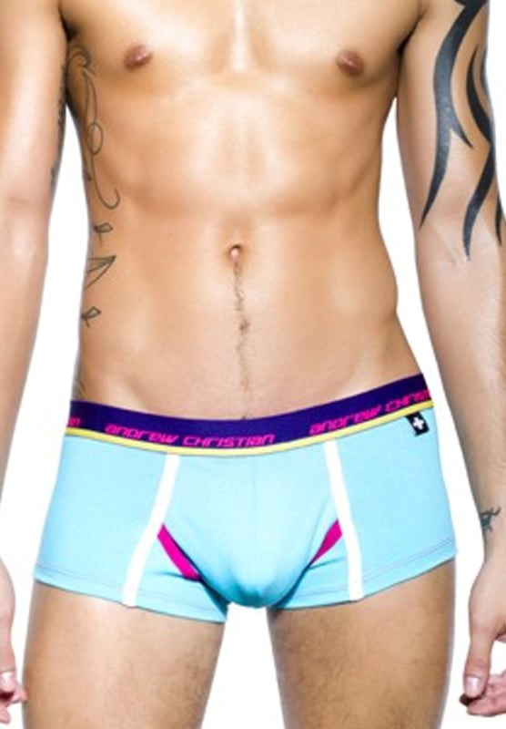 Andrew Christian Coolflex Boxer w/ Show It Aqua Penis Enhancement Underwear - - Jocks and G-Strings