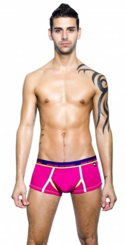 Andrew Christian Coolflex Boxer w/ Show It Fuchsia with Enhancement Technology - - Jocks and G-Strings