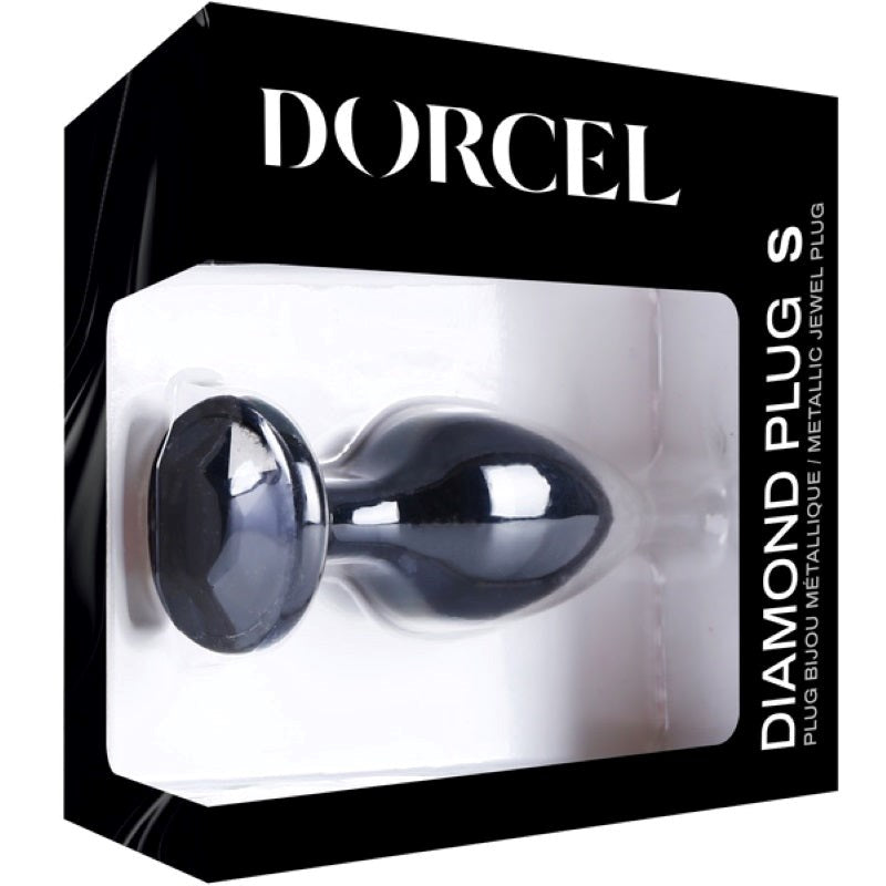 Marc Dorcel Toys Diamond Plug Black Premium Aluminum Anal Plug - - Butt Plugs
