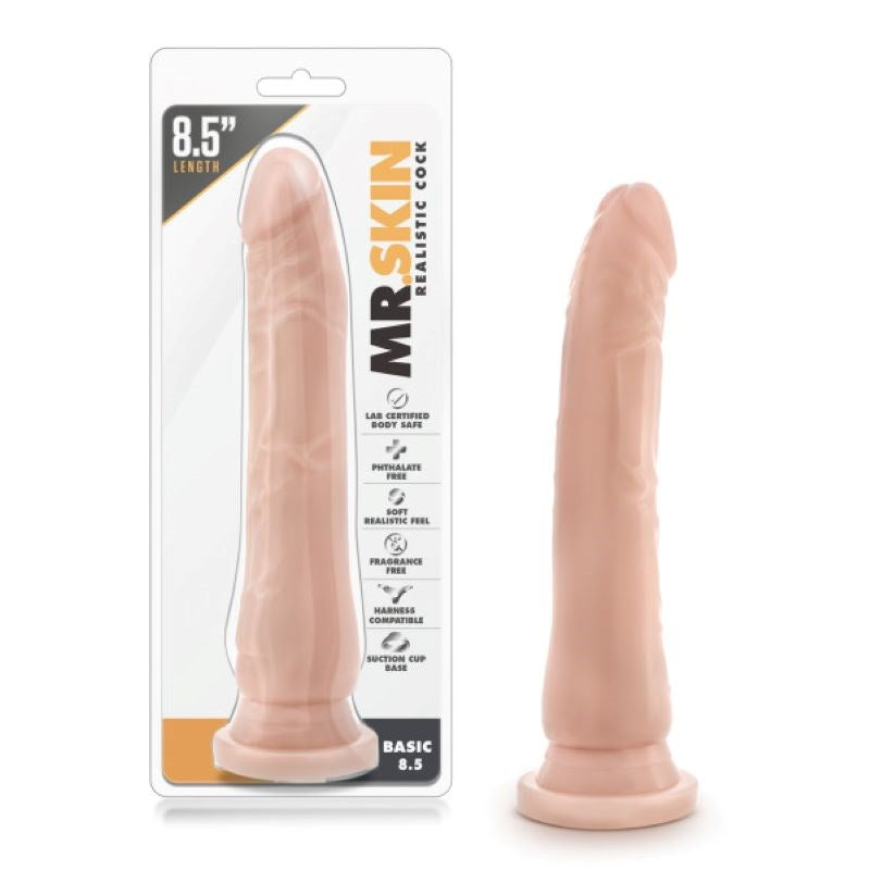 Blush Novelties Dr. Skin Lifelike Harness Compatible Delight Realistic Dildo - - Realistic Dildos