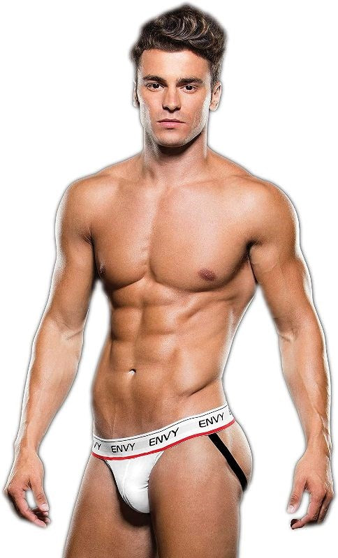 Envy Menswear Logo Elastic LowRise Mesh Jock E036 Breathable Mesh - - Jocks and G-Strings