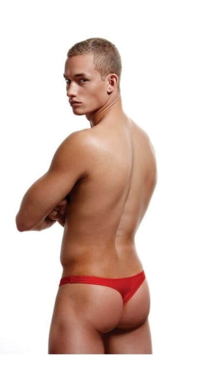 Envy Menswear Low Rise Thong E034 Red Premium Comfort Design - - Jocks and G-Strings