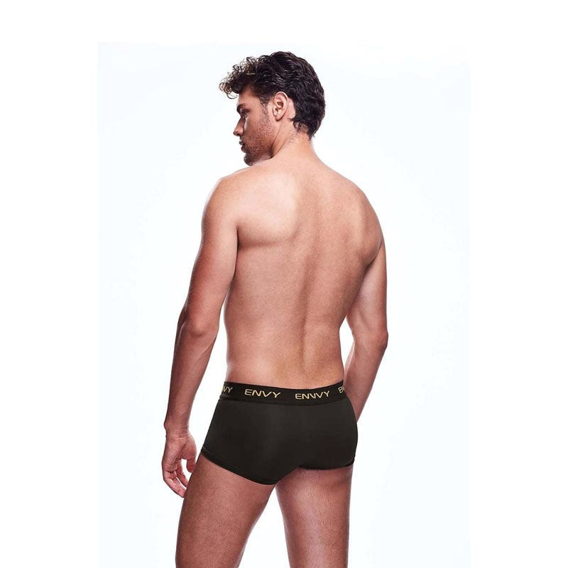Envy Menswear Mesh Short Boxer Black Premium Mesh Design - - Mens Briefs And Boxers