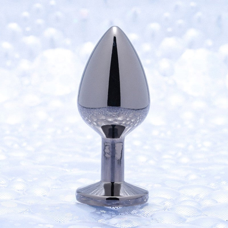Evolved Black Gem Anal Plug with Temperature Responsive Aluminum Design - - Butt Plugs