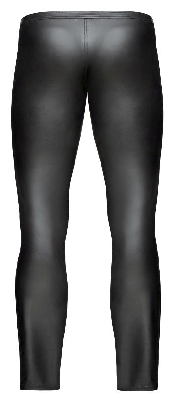 Noir Handmade Extremely Hot Look Long Pants Premium Synthetic Leather - - His Fetish