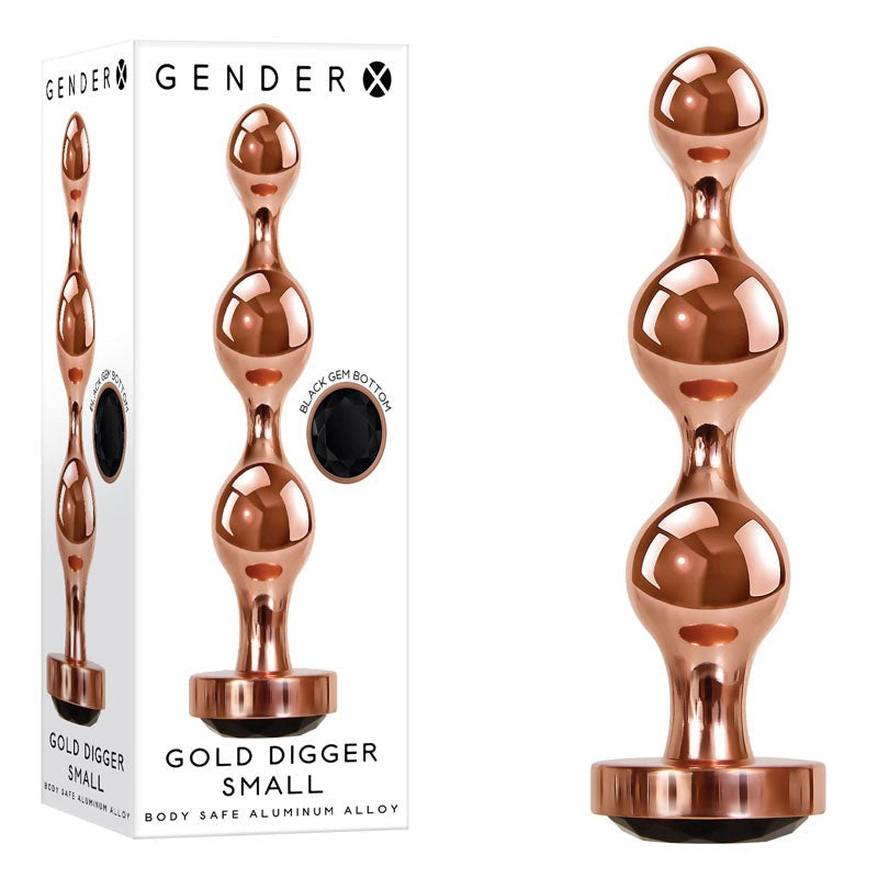 Evolved Gender X GOLD DIGGER Customizable Anal Pleasure Butt Plug - - Butt Plugs