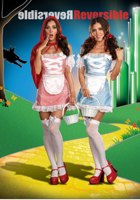 Dream Girl Lingerie Happily Ever After Reversible Costume Two Characters - - Fancy Dress Ups