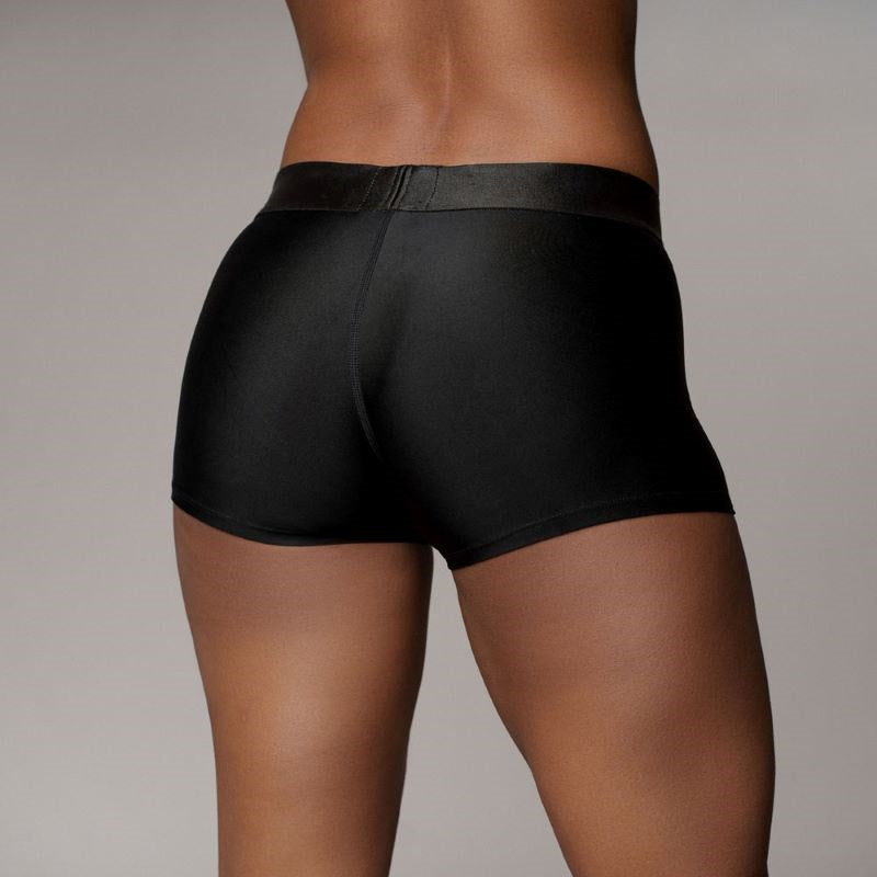 Shots Toys OUCH! Pleasure Enhancing Vibrating Strap On Boxer Vibrator - - Strap On Sextoys