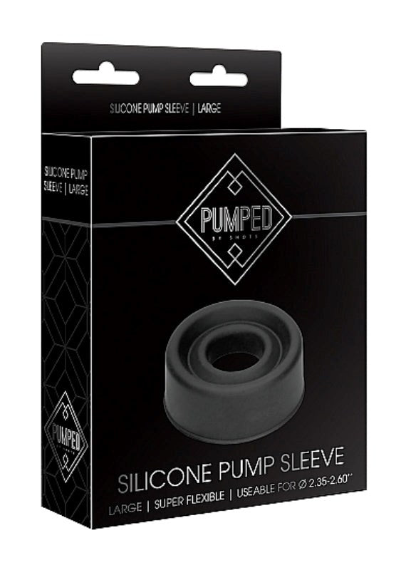 Shots Toys Pumped Silicone Pump Sleeve Premium Comfort Enhancement - - Penis Pumps And Stretchers