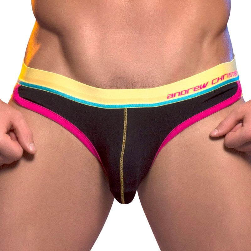 Andrew Christian Retro Pop Brief with Snuggle Pocket Technology - - Jocks and G-Strings