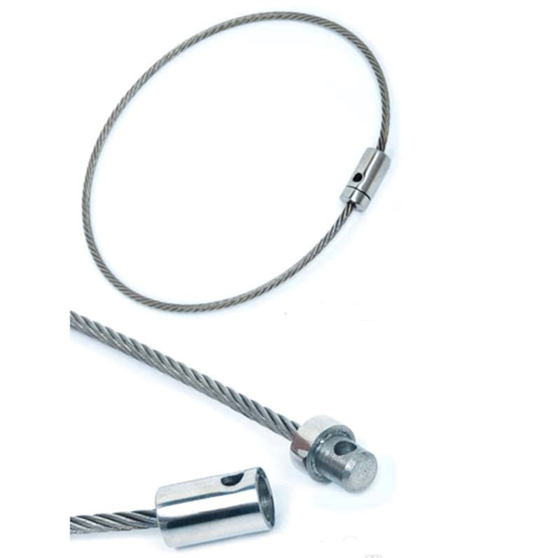 Steel Wire Lockable Slave Collar - - Collars and Leads