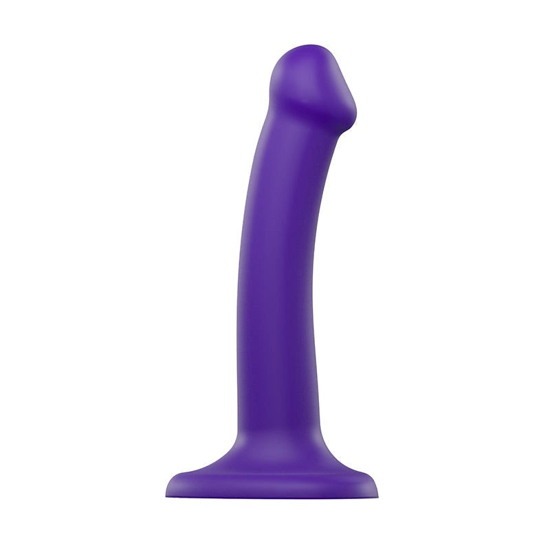 strap on me Dual Density Dildo Purple Bendable Harness Compatible - - Non-Realistic Dildos