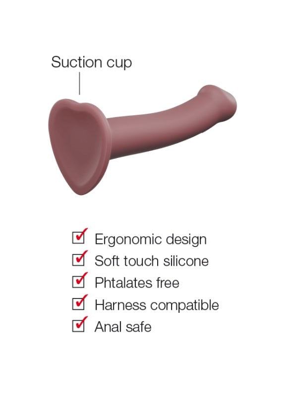 strap on me Mono Density Matt Silicone Pink Pleasure Stick Waterproof Dildo - - Non-Realistic Dildos