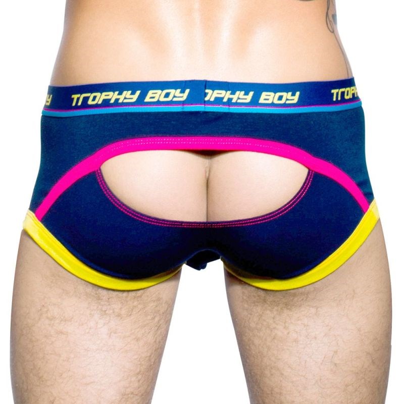 Andrew Christian Trophy Boy Eclipse Boxer With Show It Navy Enhancing Boxer - - Mens Briefs And Boxers