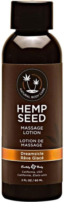 Earthly Body Hemp Seed Massage Lotion 60ml Dreamsicle Sensual Massage Oil - - Sex Pheromones and Perfumes