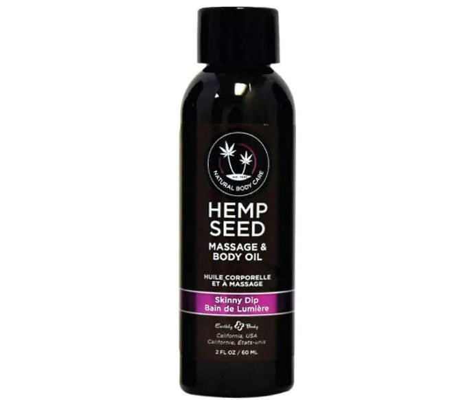 Earthly Body Hemp Seed Water Based Massage Oil Quick Absorbing Formula - - Sex Pheromones and Perfumes