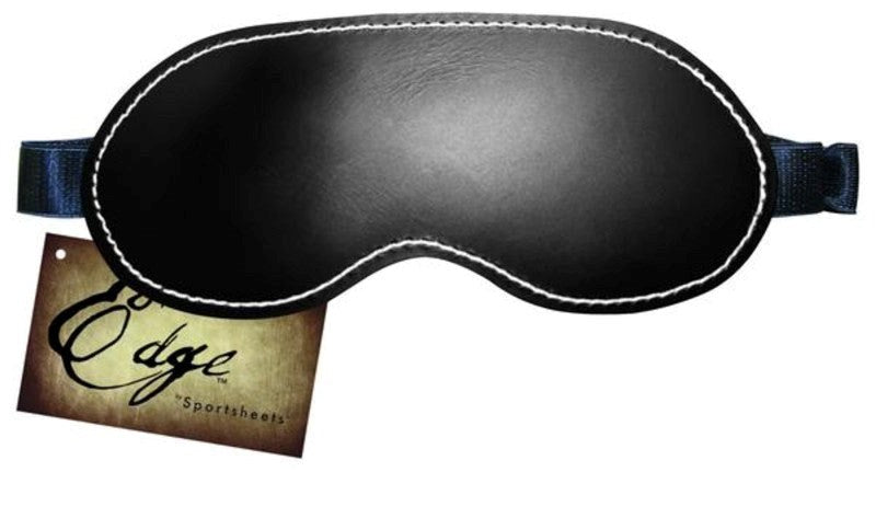 Sportsheets Edge Leather Blindfold Premium Leather Sensory Deprivation - - Masks And Blindfolds