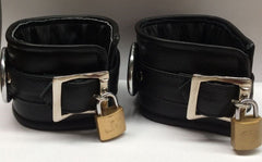ErosLeather Wrist Cuffs - - Cuffs and Restraints