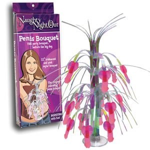 Sportsheets Naughty Night Out Penis Bouquet Hilarious Party Centerpiece - - Bachelorette and Bucks