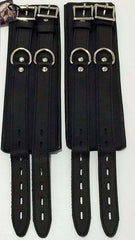 NY Bondage Club Leather Ankle Cuffs - - Cuffs and Restraints