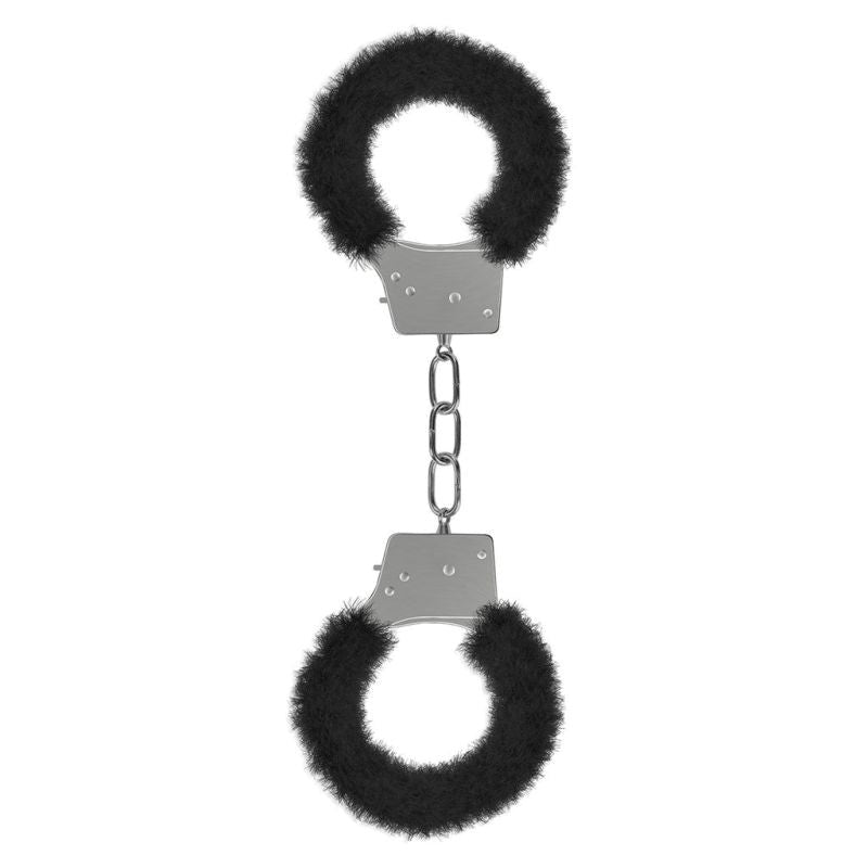 Shots Toys OUCH! DELUXE Handcuffs Chrome Steel Fur Lined Restraints - - Cuffs and Restraints