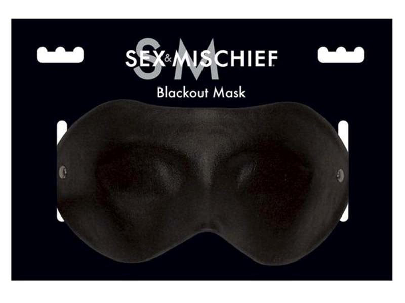 Sportsheets Sex & Mischief Blackout Mask Sensory Deprivation Blindfold - - Masks And Blindfolds