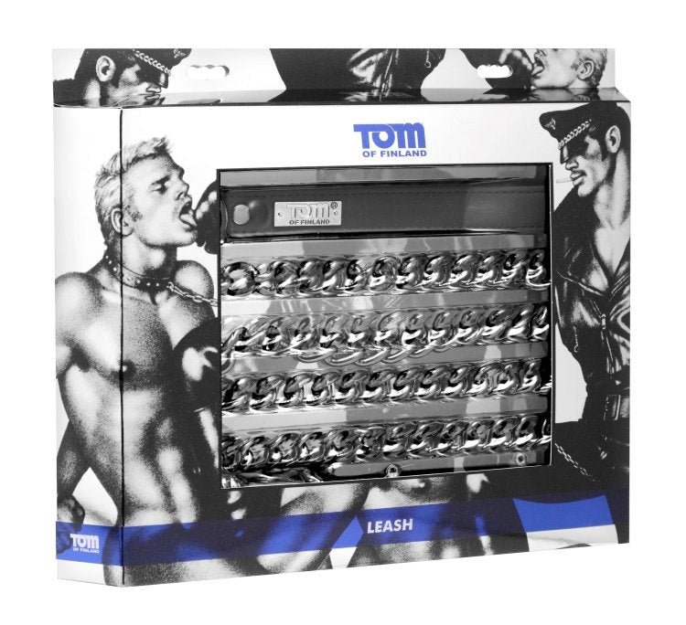 XR Brands Tom of Finland Bondage Collar and Leash Premium Control Set - - Collars and Leads