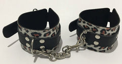 Wild Leopard Print Wrist Cuffs - - Cuffs and Restraints
